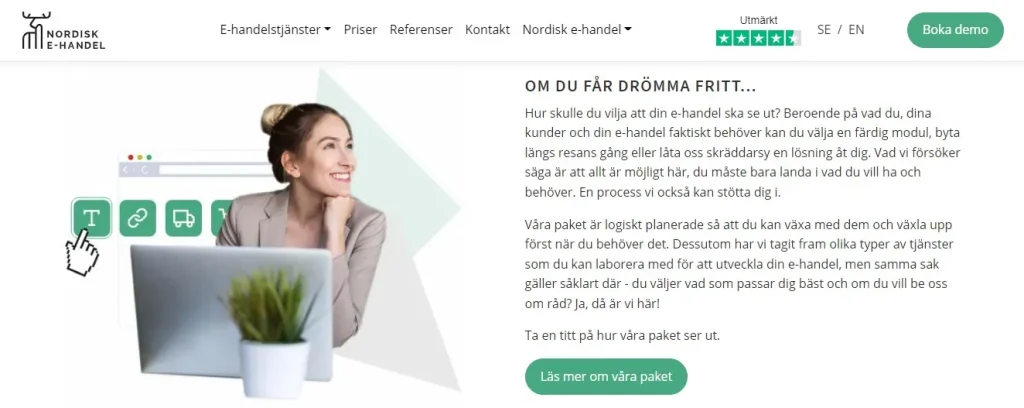 Nordisk e-handels e-handelsplattform är en svenskutvecklad plattform inom SaaS