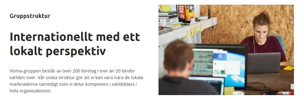 Visma är ett av de största mjukvaruföretagen i Sverige